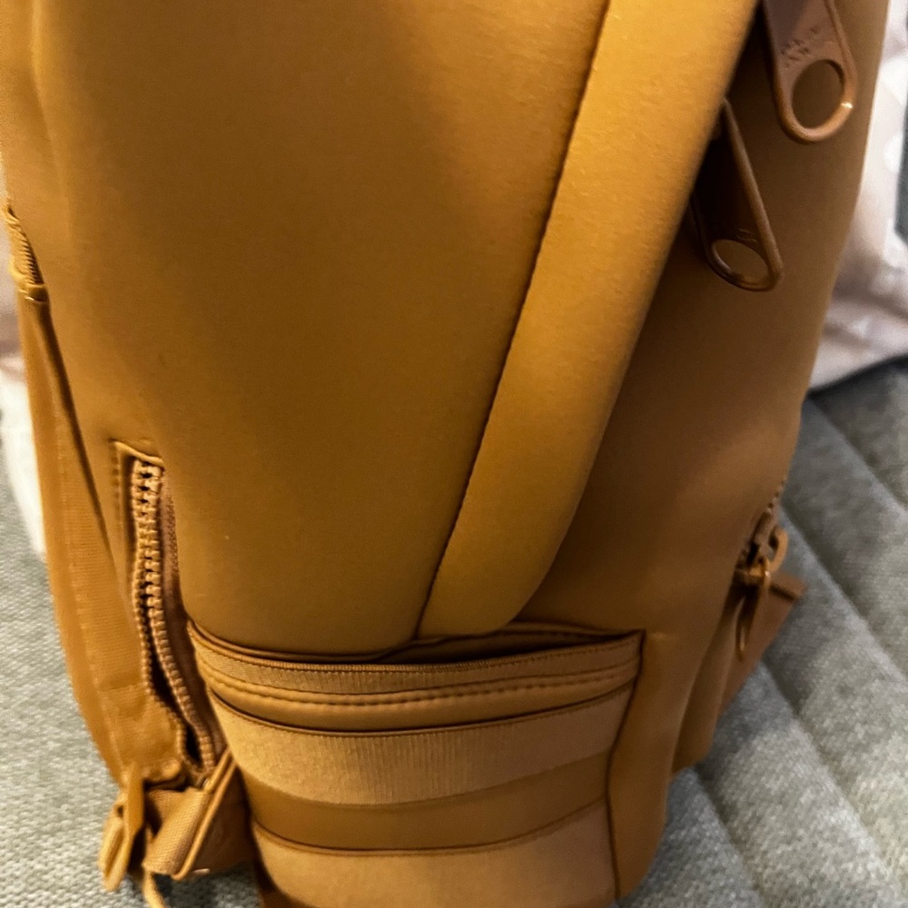 Dagne Dover Backpack in Camel color, Medium size.